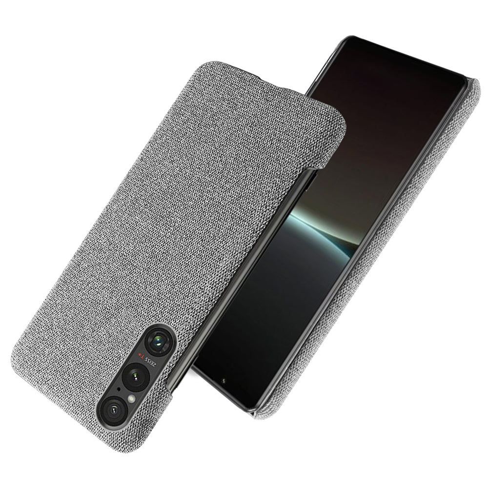 Mobile Phone Case for Sony Xperia 1 V , Anti-drop Cloth+Hard PC Back Cover