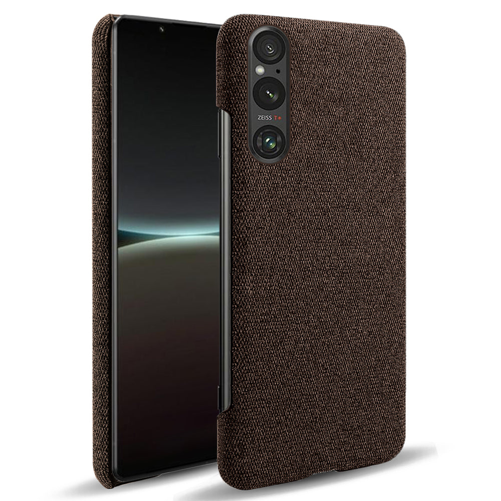Mobile Phone Case for Sony Xperia 1 V , Anti-drop Cloth+Hard PC Back Cover