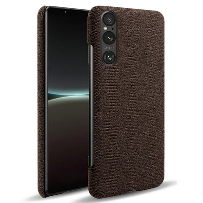 Mobile Phone Case for Sony Xperia 1 V , Anti-drop Cloth+Hard PC Back Cover