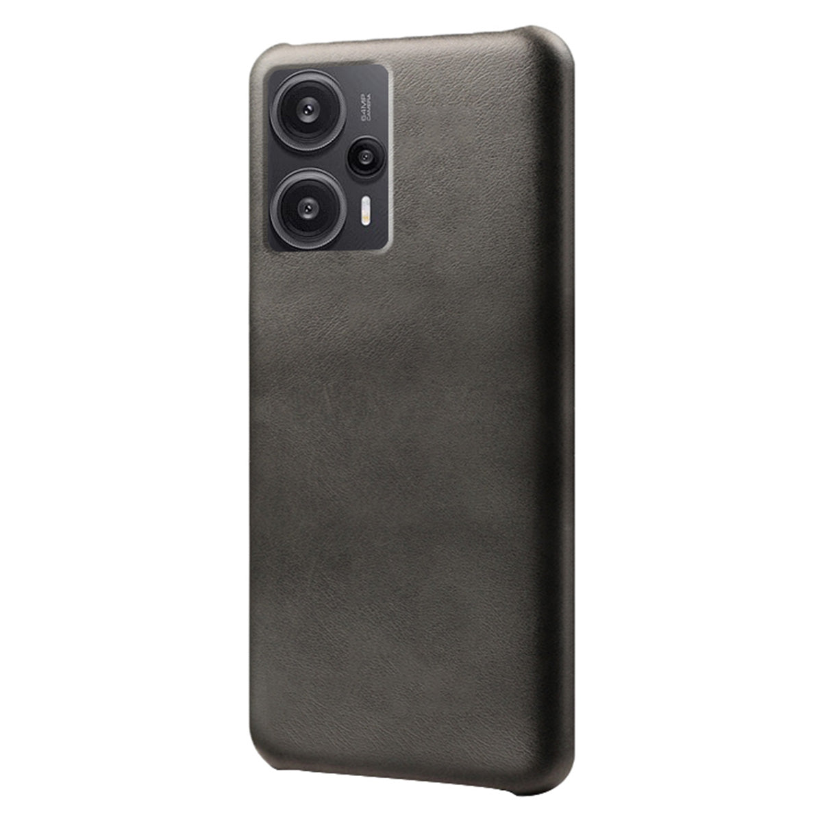 For Xiaomi Redmi Note 12 Turbo / Poco F5 5G PU Leather Coated PC Phone Case Calf Texture Anti-drop Cover