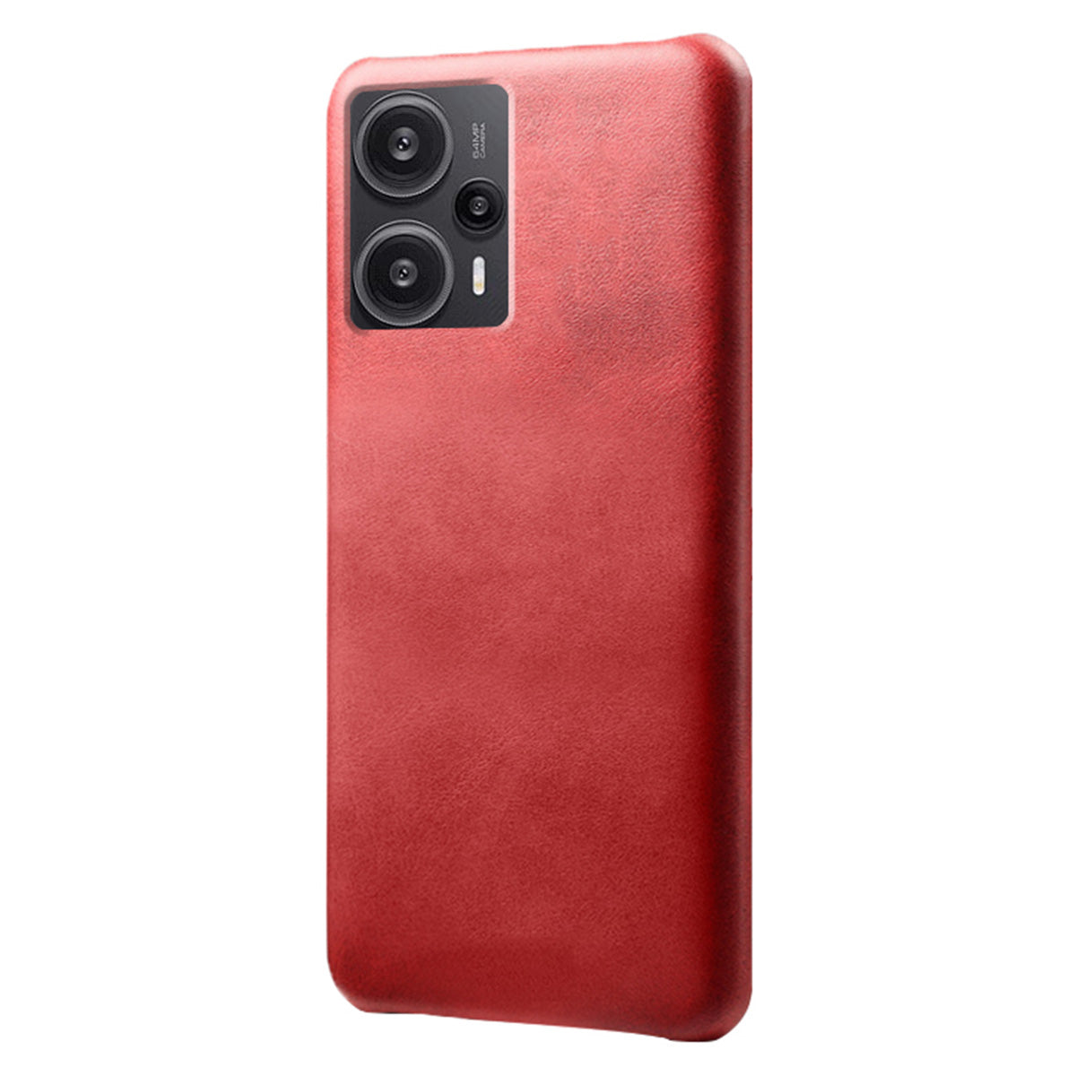 For Xiaomi Redmi Note 12 Turbo / Poco F5 5G PU Leather Coated PC Phone Case Calf Texture Anti-drop Cover