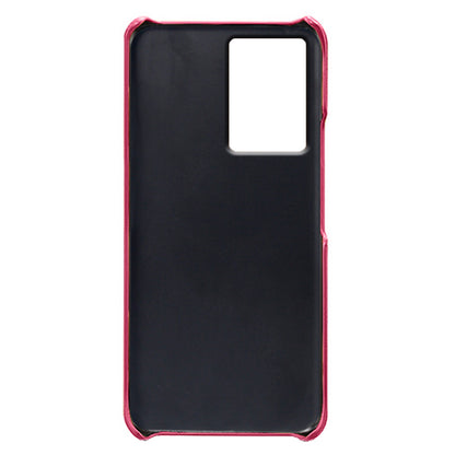 For Xiaomi Redmi Note 12 Turbo / Poco F5 5G PU Leather Coated PC Phone Case Calf Texture Anti-drop Cover