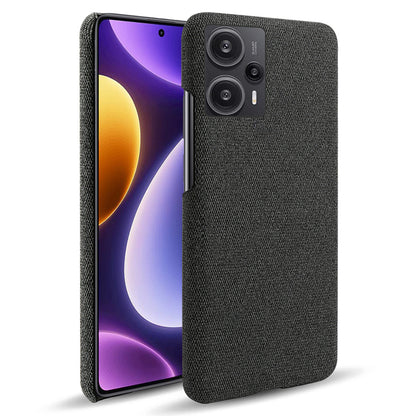 For Xiaomi Redmi Note 12 Turbo / Poco F5 5G Cloth+Hard PC Phone Case Anti-scracth Phone Cover