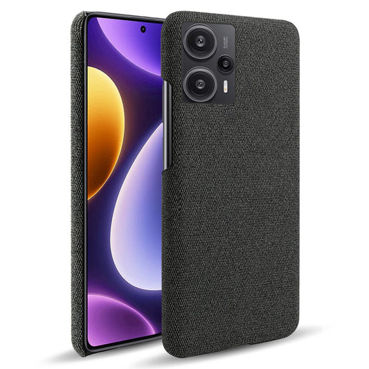 For Xiaomi Redmi Note 12 Turbo / Poco F5 5G Cloth+Hard PC Phone Case Anti-scracth Phone Cover