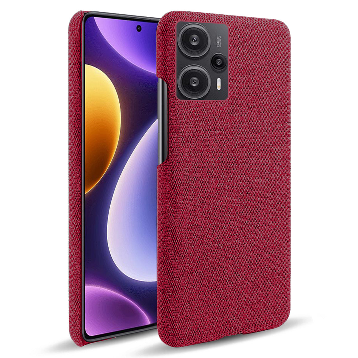 For Xiaomi Redmi Note 12 Turbo / Poco F5 5G Cloth+Hard PC Phone Case Anti-scracth Phone Cover