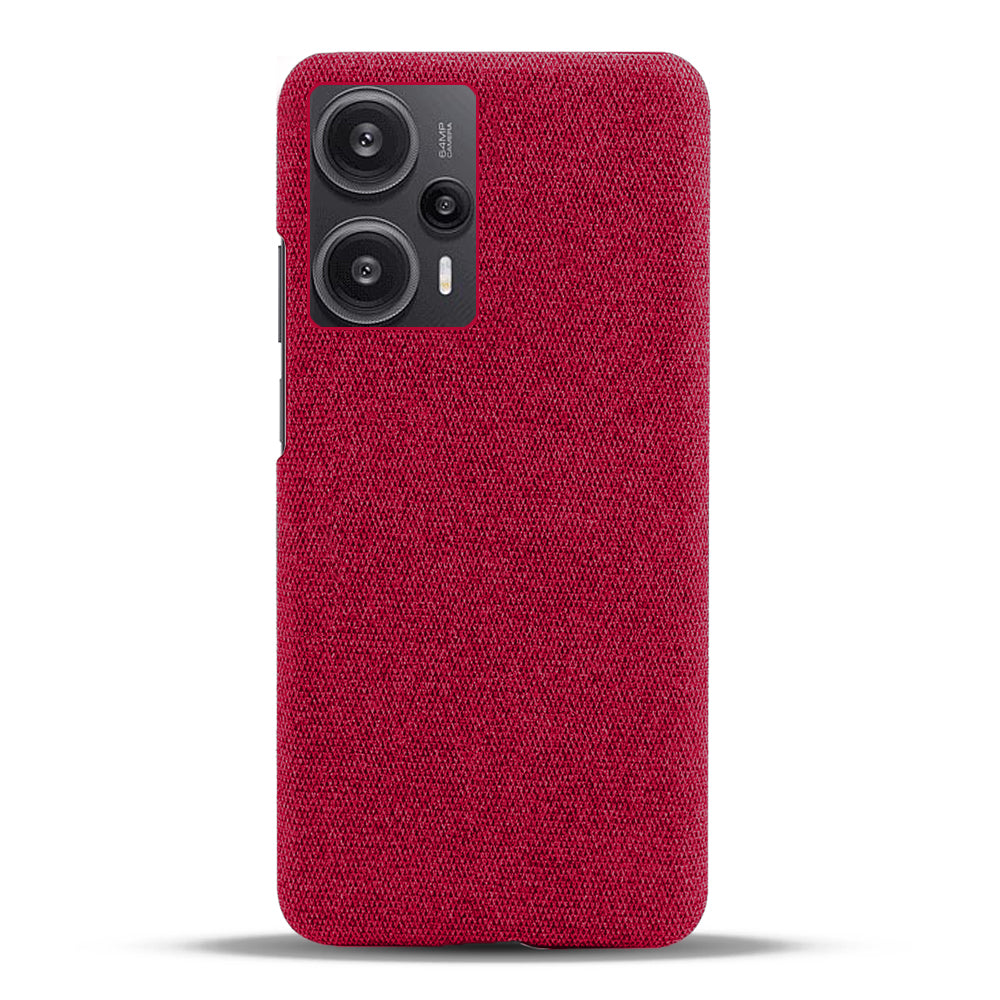 For Xiaomi Redmi Note 12 Turbo / Poco F5 5G Cloth+Hard PC Phone Case Anti-scracth Phone Cover