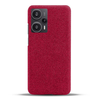 For Xiaomi Redmi Note 12 Turbo / Poco F5 5G Cloth+Hard PC Phone Case Anti-scracth Phone Cover