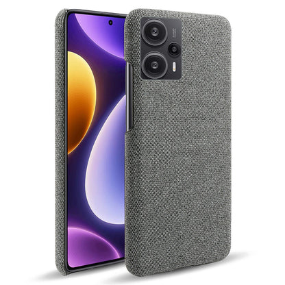 For Xiaomi Redmi Note 12 Turbo / Poco F5 5G Cloth+Hard PC Phone Case Anti-scracth Phone Cover
