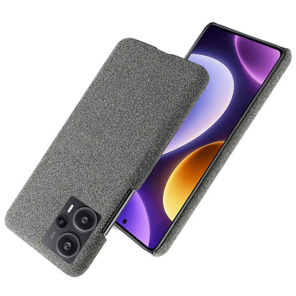 For Xiaomi Redmi Note 12 Turbo / Poco F5 5G Cloth+Hard PC Phone Case Anti-scracth Phone Cover