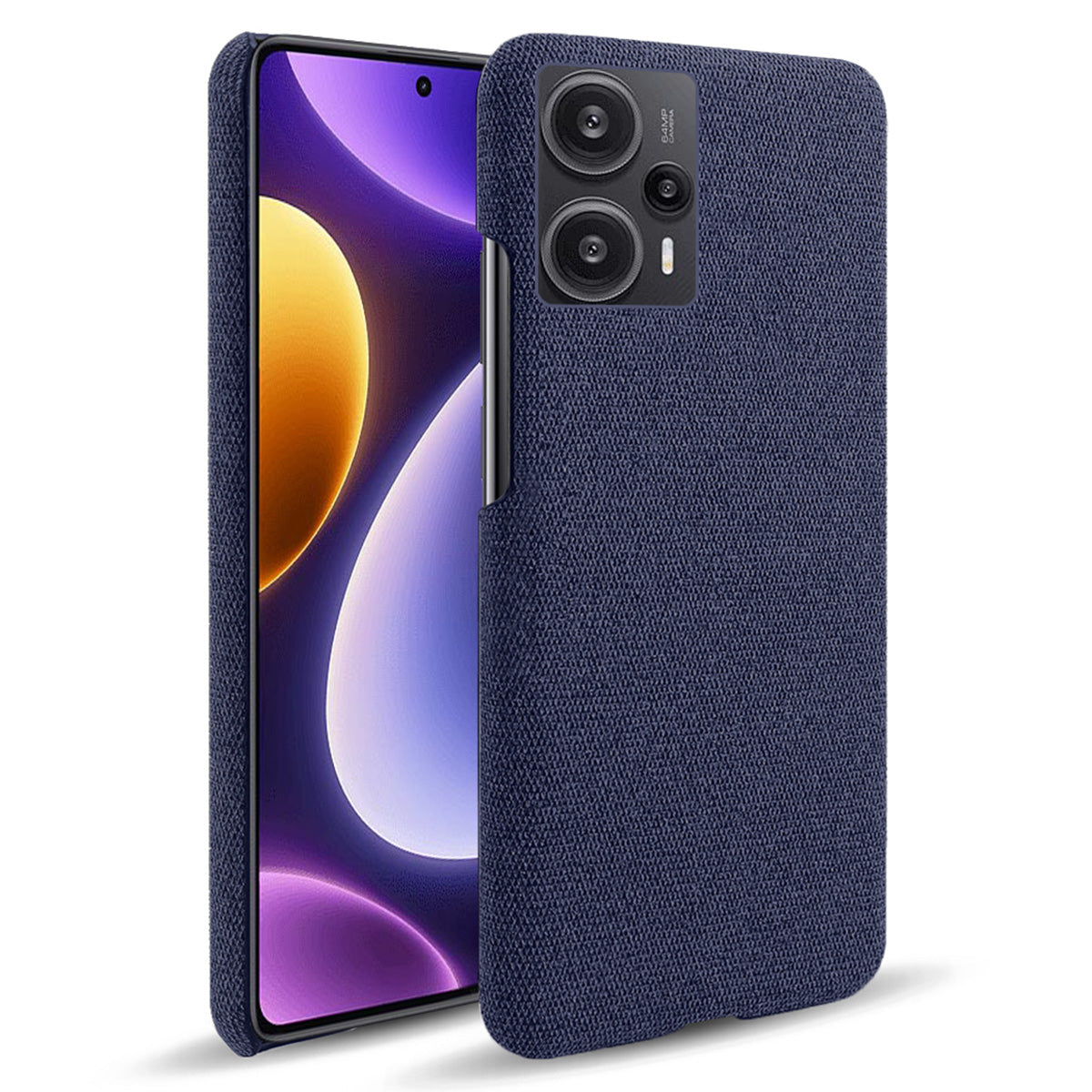 For Xiaomi Redmi Note 12 Turbo / Poco F5 5G Cloth+Hard PC Phone Case Anti-scracth Phone Cover