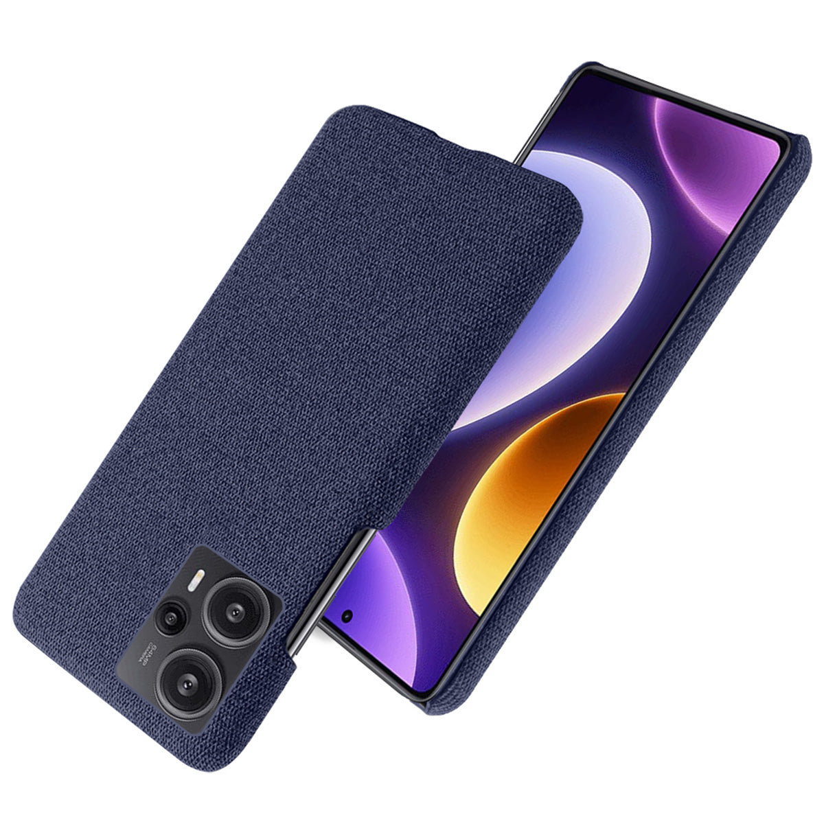 For Xiaomi Redmi Note 12 Turbo / Poco F5 5G Cloth+Hard PC Phone Case Anti-scracth Phone Cover