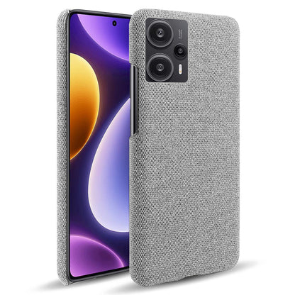 For Xiaomi Redmi Note 12 Turbo / Poco F5 5G Cloth+Hard PC Phone Case Anti-scracth Phone Cover