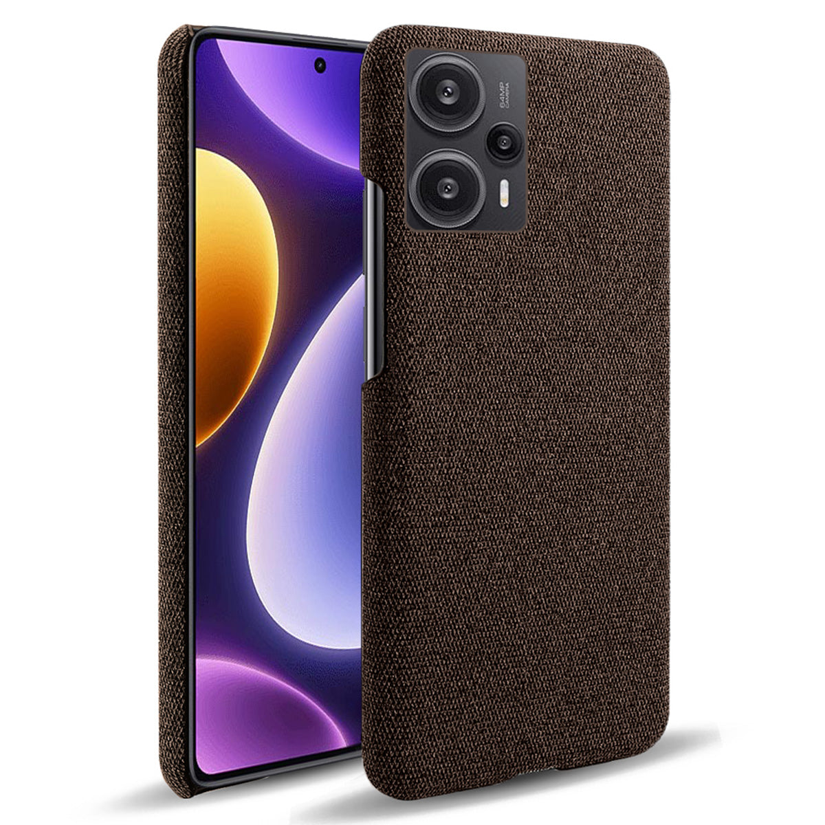 For Xiaomi Redmi Note 12 Turbo / Poco F5 5G Cloth+Hard PC Phone Case Anti-scracth Phone Cover