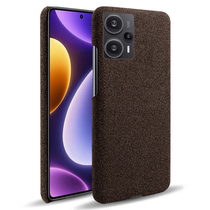 For Xiaomi Redmi Note 12 Turbo / Poco F5 5G Cloth+Hard PC Phone Case Anti-scracth Phone Cover
