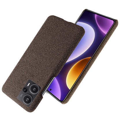 For Xiaomi Redmi Note 12 Turbo / Poco F5 5G Cloth+Hard PC Phone Case Anti-scracth Phone Cover