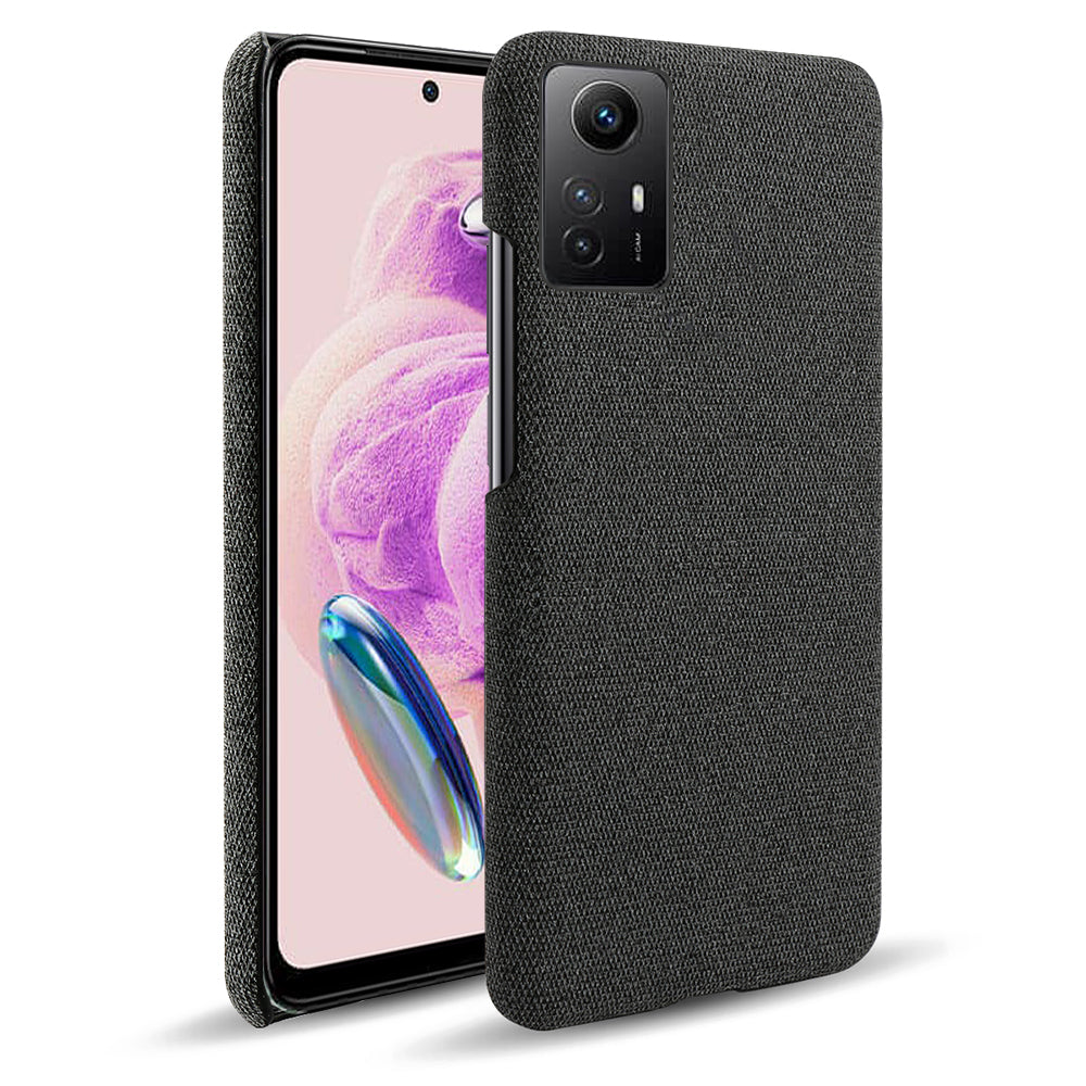 For Xiaomi Redmi Note 12S 4G Cloth+Hard PC Phone Cover Drop-proof Protective Case