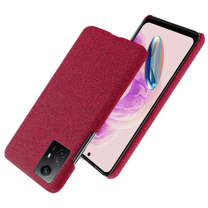 For Xiaomi Redmi Note 12S 4G Cloth+Hard PC Phone Cover Drop-proof Protective Case