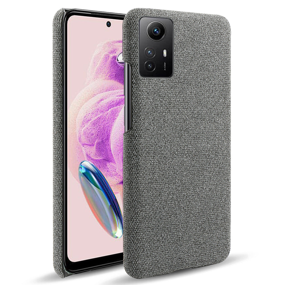 For Xiaomi Redmi Note 12S 4G Cloth+Hard PC Phone Cover Drop-proof Protective Case
