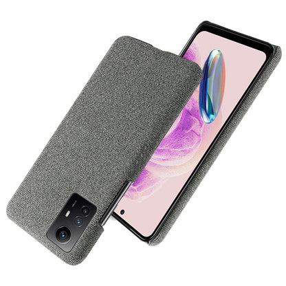 For Xiaomi Redmi Note 12S 4G Cloth+Hard PC Phone Cover Drop-proof Protective Case