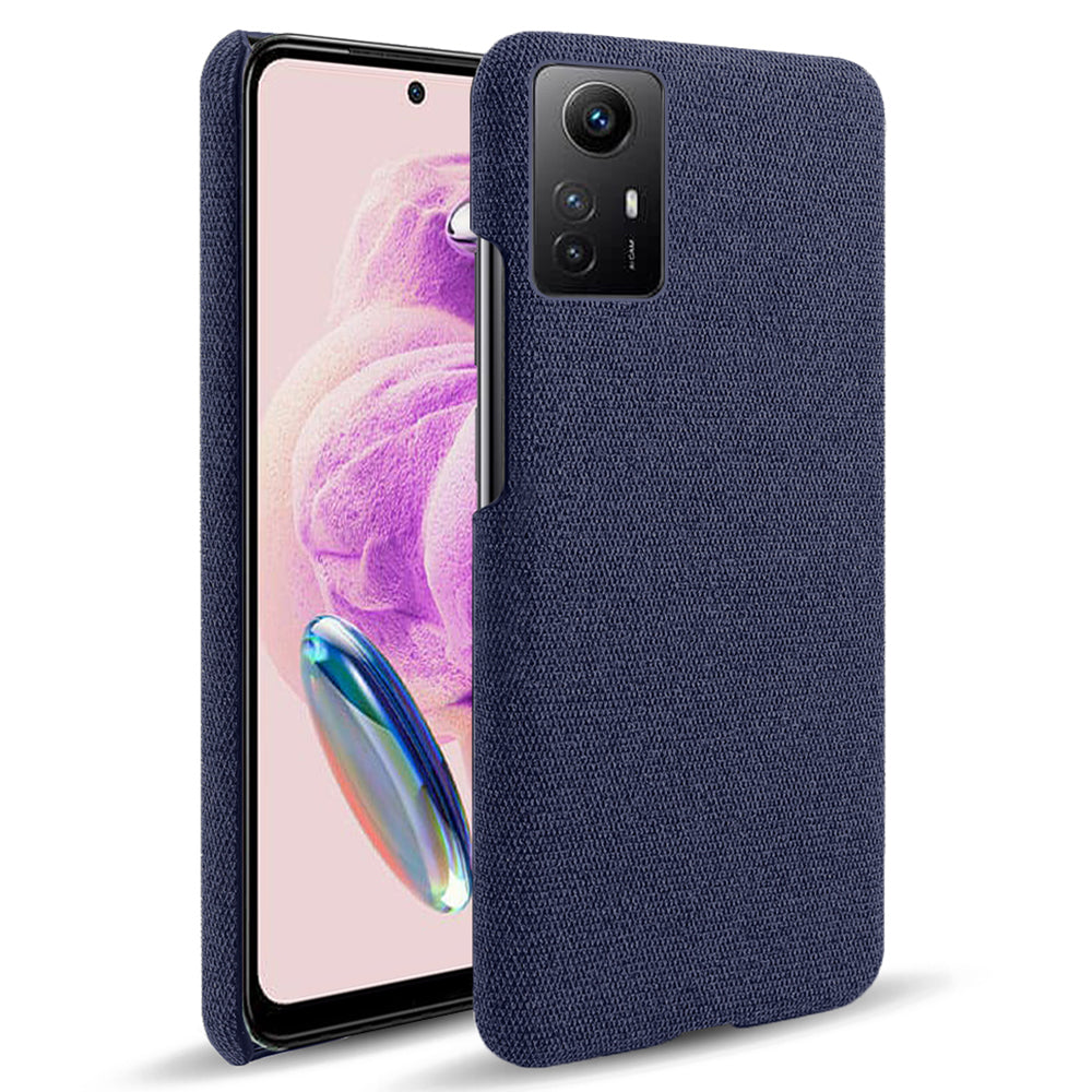 For Xiaomi Redmi Note 12S 4G Cloth+Hard PC Phone Cover Drop-proof Protective Case