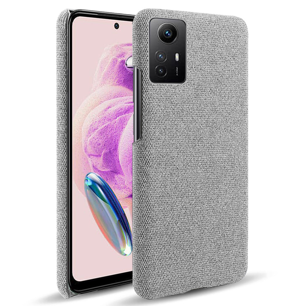 For Xiaomi Redmi Note 12S 4G Cloth+Hard PC Phone Cover Drop-proof Protective Case