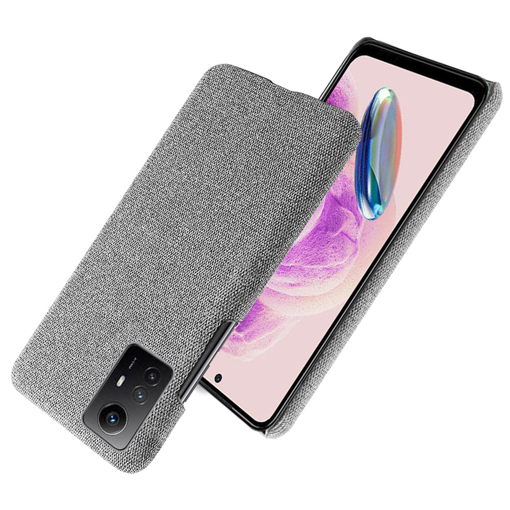 For Xiaomi Redmi Note 12S 4G Cloth+Hard PC Phone Cover Drop-proof Protective Case