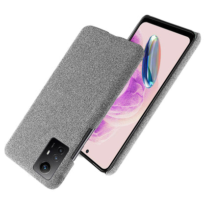 For Xiaomi Redmi Note 12S 4G Cloth+Hard PC Phone Cover Drop-proof Protective Case