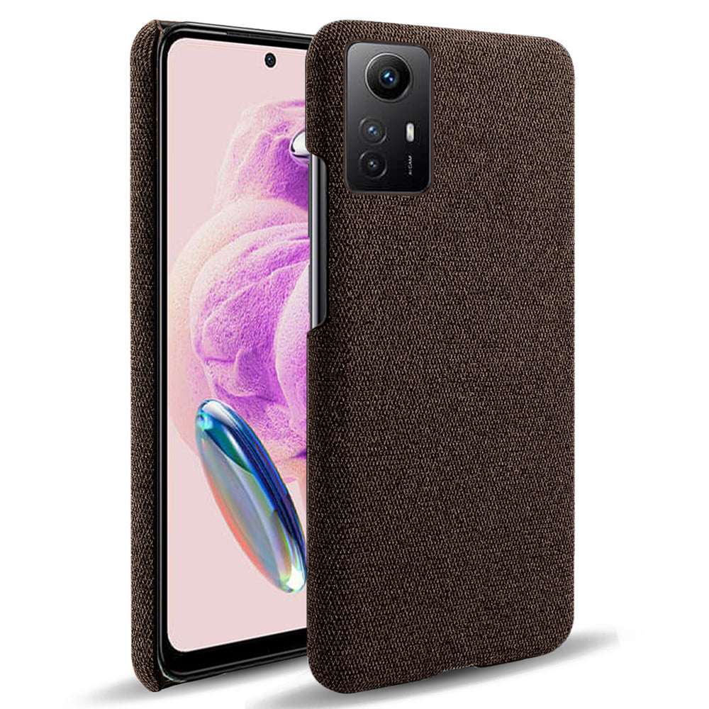 For Xiaomi Redmi Note 12S 4G Cloth+Hard PC Phone Cover Drop-proof Protective Case
