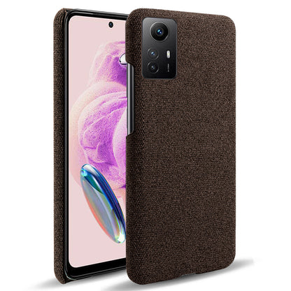 For Xiaomi Redmi Note 12S 4G Cloth+Hard PC Phone Cover Drop-proof Protective Case