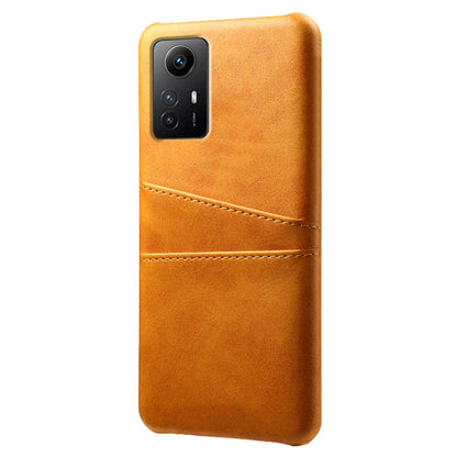 For Xiaomi Redmi Note 12S 4G Protective Phone Case Dual Card Slots PU Leather Coated Hard PC Cover