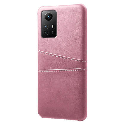 For Xiaomi Redmi Note 12S 4G Protective Phone Case Dual Card Slots PU Leather Coated Hard PC Cover