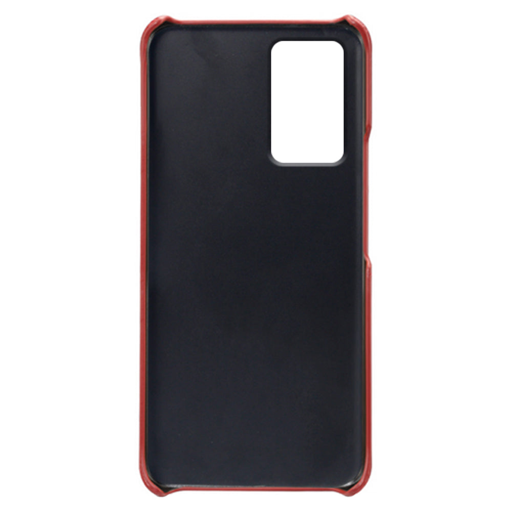 For Xiaomi Redmi Note 12S 4G Protective Phone Case Dual Card Slots PU Leather Coated Hard PC Cover