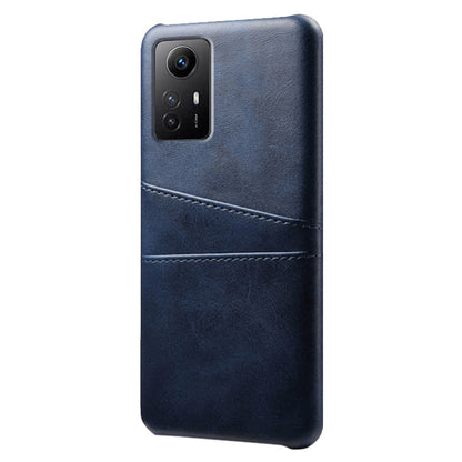 For Xiaomi Redmi Note 12S 4G Protective Phone Case Dual Card Slots PU Leather Coated Hard PC Cover