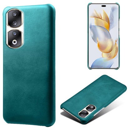 For Honor 90 Pro Calf Texture Phone Case PU Leather Coated PC Anti-scratch Cover