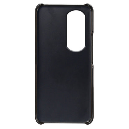 For Honor 90 Pro Dual Card Slots PU Leather Coated PC Case Anti-scratch Phone Cover