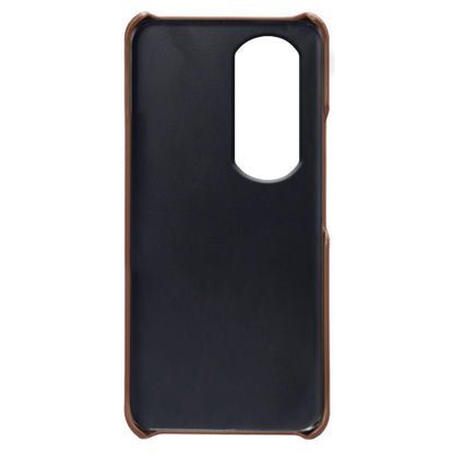 For Honor 90 Pro Dual Card Slots PU Leather Coated PC Case Anti-scratch Phone Cover