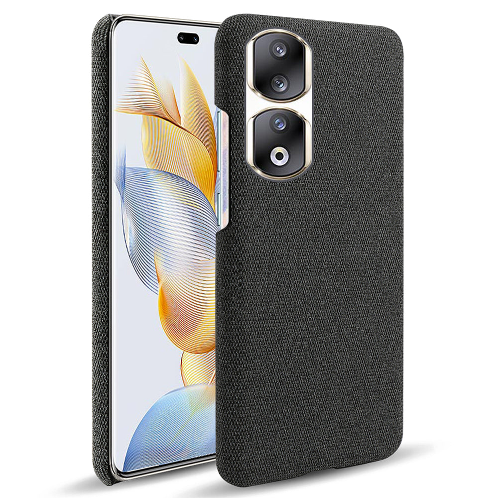 Cloth+Hard PC Protective Phone Case for Honor 90 Pro , Scratch-resistant Cell Phone Cover