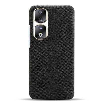Cloth+Hard PC Protective Phone Case for Honor 90 Pro , Scratch-resistant Cell Phone Cover