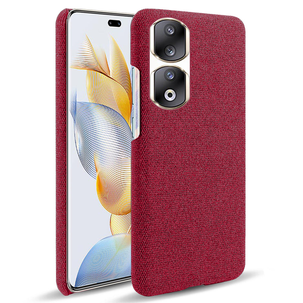 Cloth+Hard PC Protective Phone Case for Honor 90 Pro , Scratch-resistant Cell Phone Cover