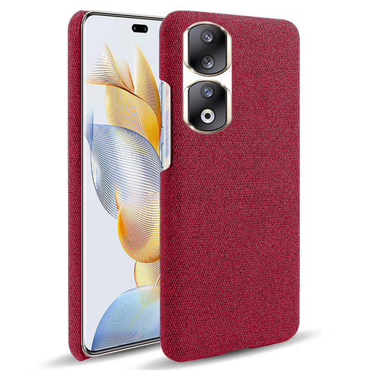 Cloth+Hard PC Protective Phone Case for Honor 90 Pro , Scratch-resistant Cell Phone Cover
