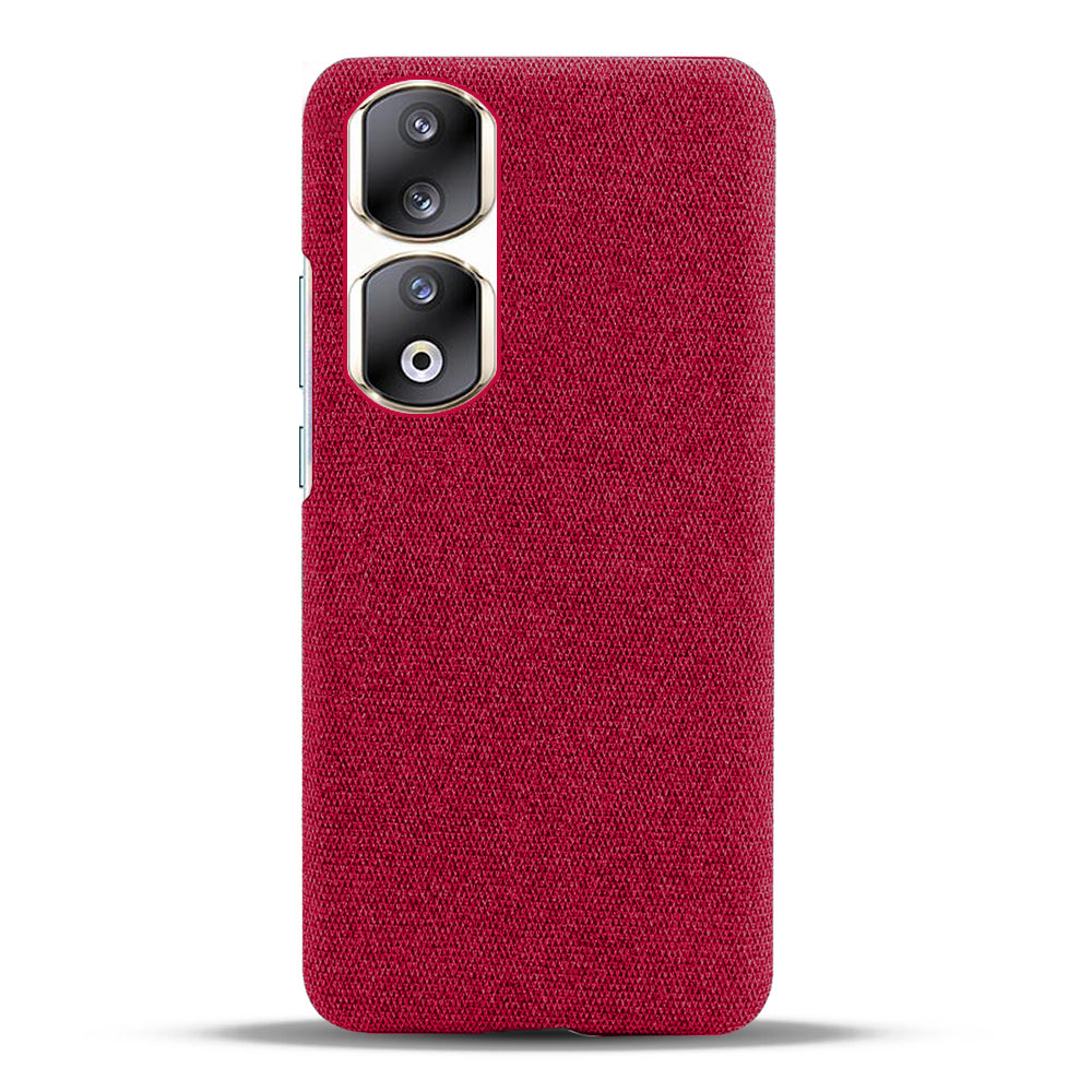Cloth+Hard PC Protective Phone Case for Honor 90 Pro , Scratch-resistant Cell Phone Cover