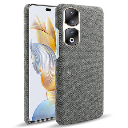 Cloth+Hard PC Protective Phone Case for Honor 90 Pro , Scratch-resistant Cell Phone Cover