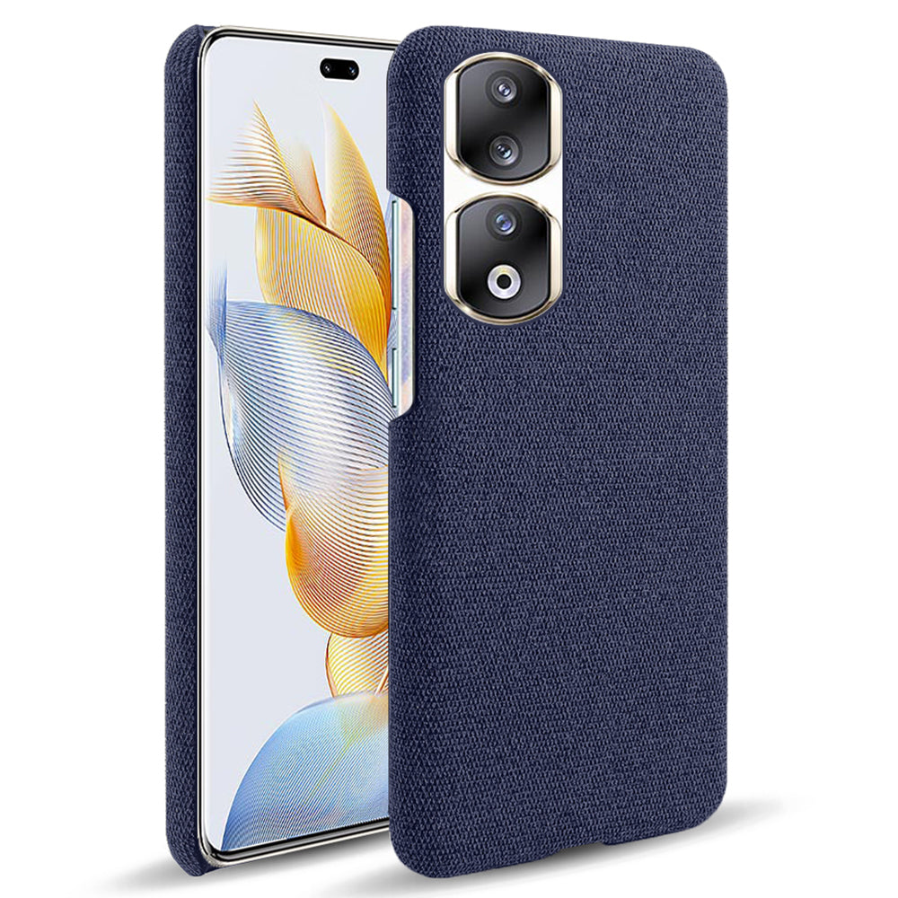 Cloth+Hard PC Protective Phone Case for Honor 90 Pro , Scratch-resistant Cell Phone Cover