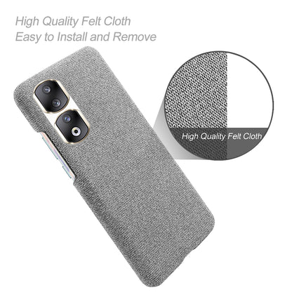Cloth+Hard PC Protective Phone Case for Honor 90 Pro , Scratch-resistant Cell Phone Cover