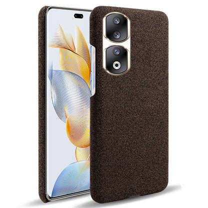 Cloth+Hard PC Protective Phone Case for Honor 90 Pro , Scratch-resistant Cell Phone Cover