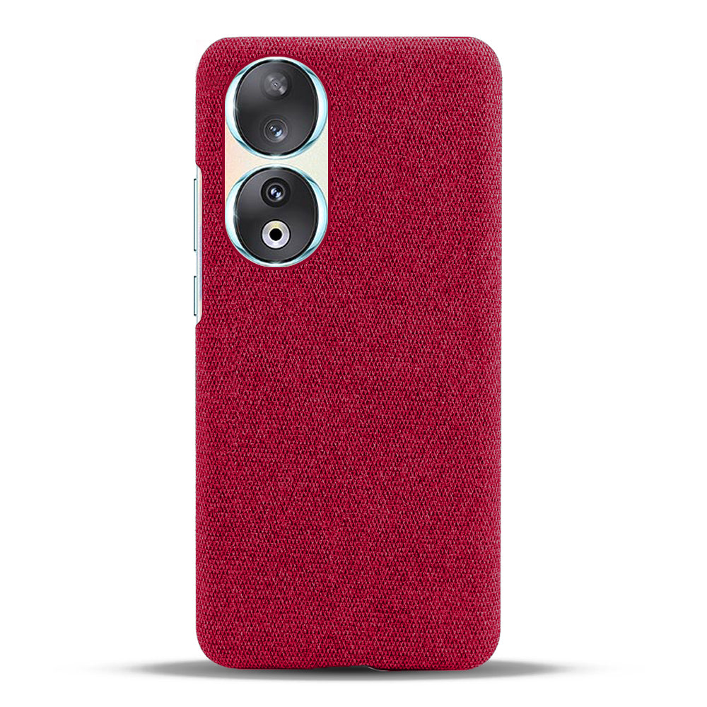 Cloth Texture Phone Case for Honor 90 , Cloth+Hard PC Anti-scratch Phone Cover