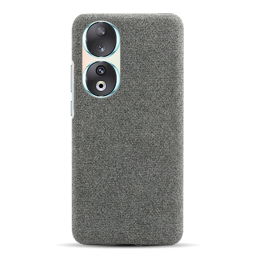 Cloth Texture Phone Case for Honor 90 , Cloth+Hard PC Anti-scratch Phone Cover