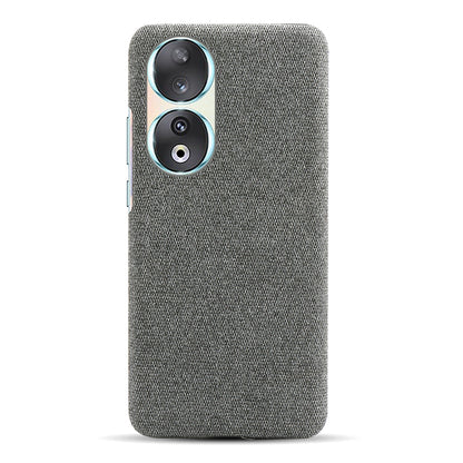 Cloth Texture Phone Case for Honor 90 , Cloth+Hard PC Anti-scratch Phone Cover