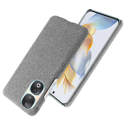Cloth Texture Phone Case for Honor 90 , Cloth+Hard PC Anti-scratch Phone Cover
