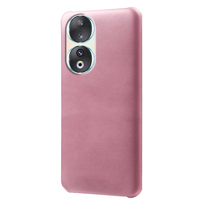 For Honor 90 PU Leather Coated Hard PC Cover Calf Texture Shockproof Phone Case